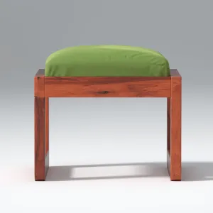 Mocha Sheesham wood Mingle Stool In Reddish Rosewood color
