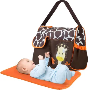 Moclever Diaper Bag Tote Baby Nappy-Mummy Diaper Duffel Shoulder Bags w/Wipeable Diaper Changing Pad