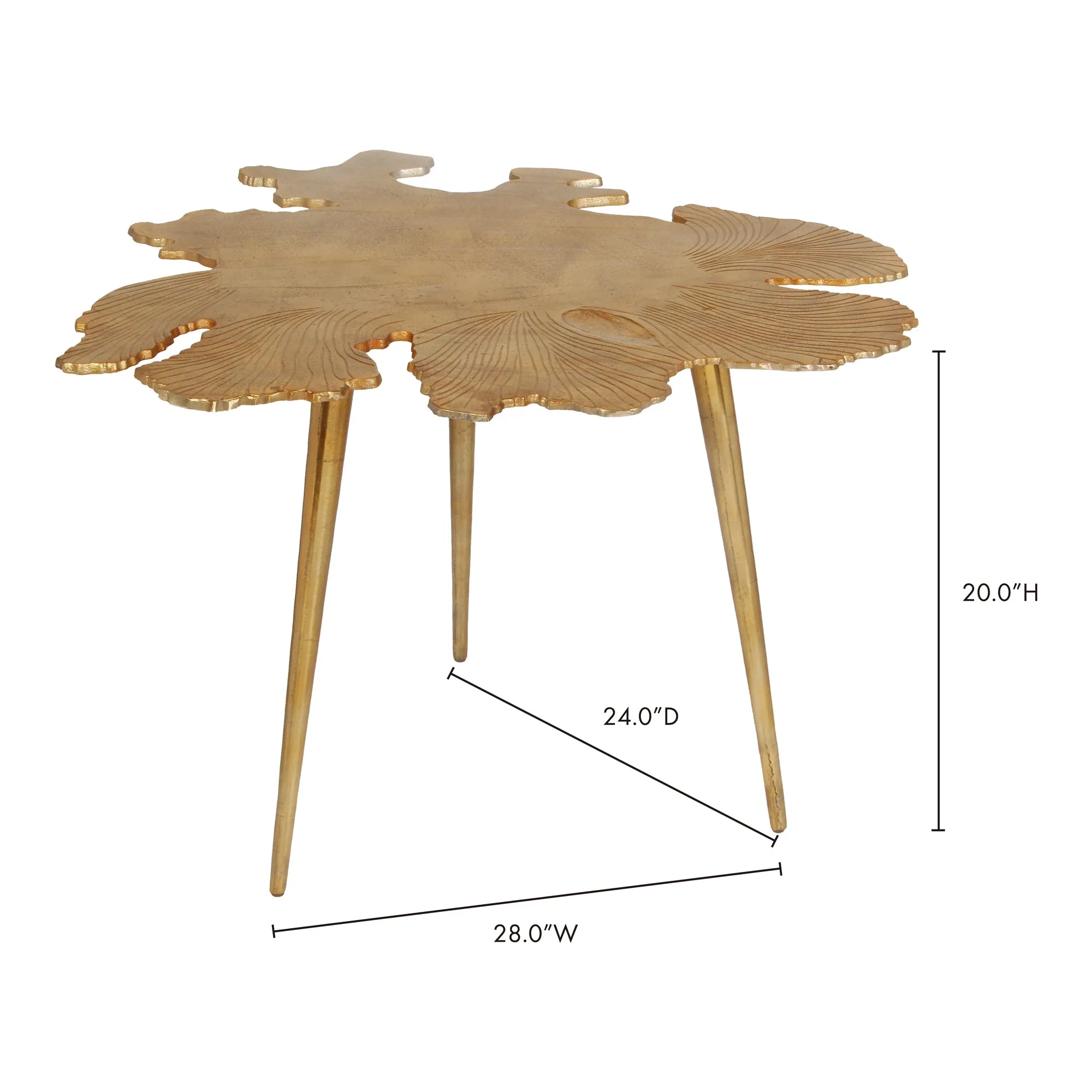 Modern Organic Wave Side Table