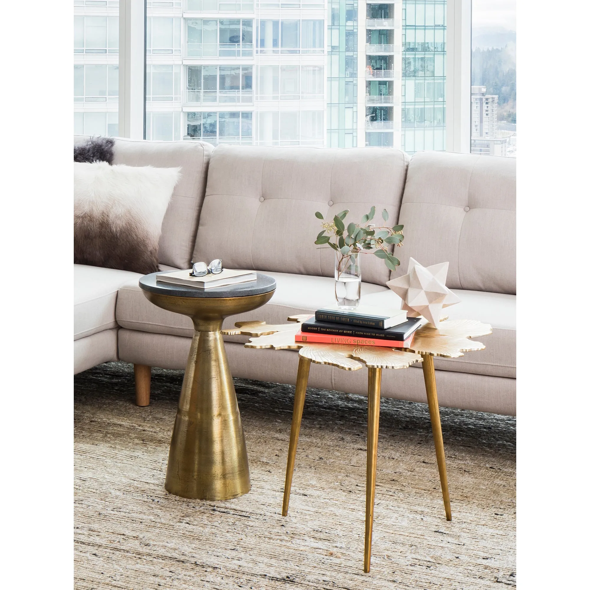 Modern Organic Wave Side Table