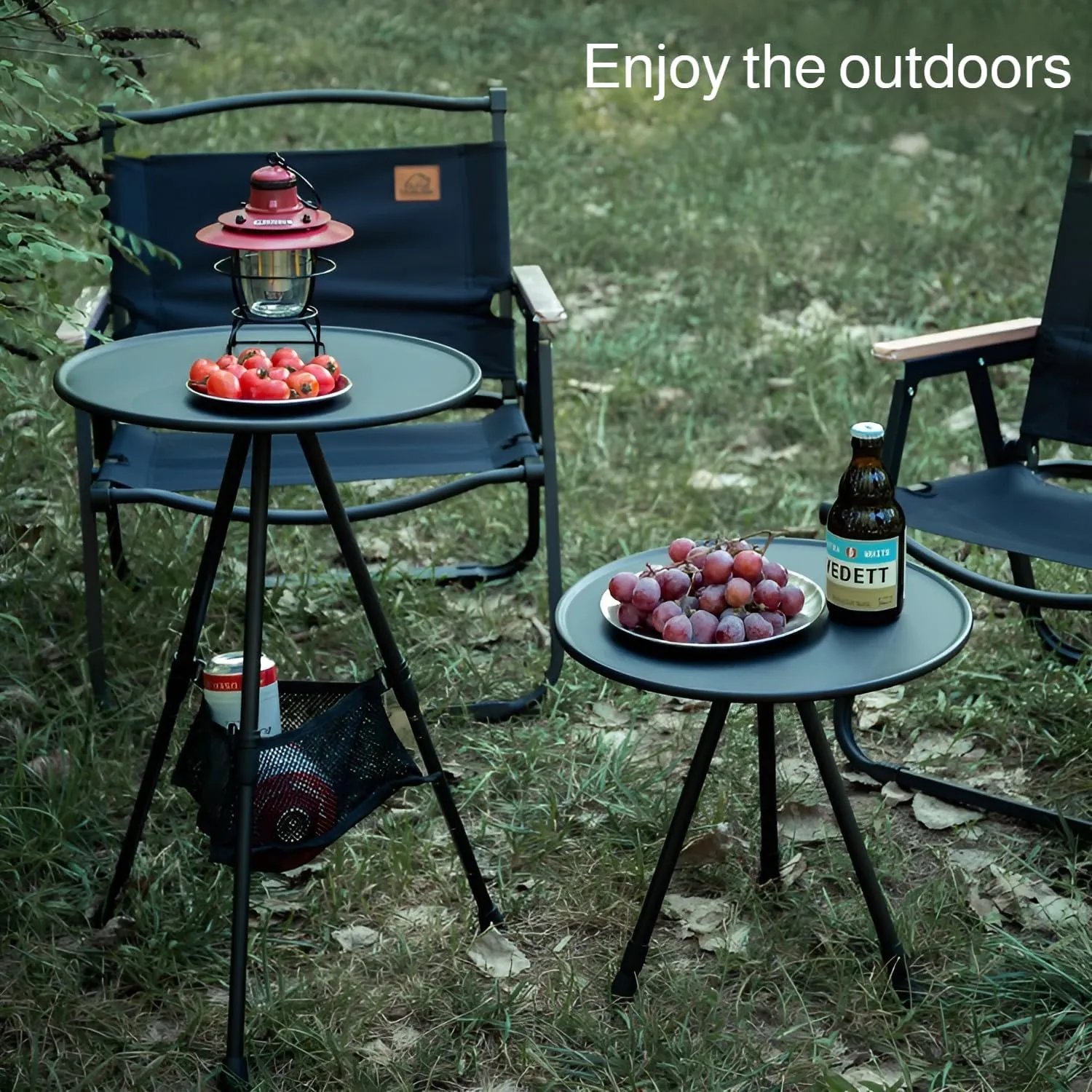 Mokcoliy]Folding Table and Chairs Desk Combo Fishing N-Slip Footwr Ied Plate T Table Litweit and Table Rnd and Smoo Multifunction