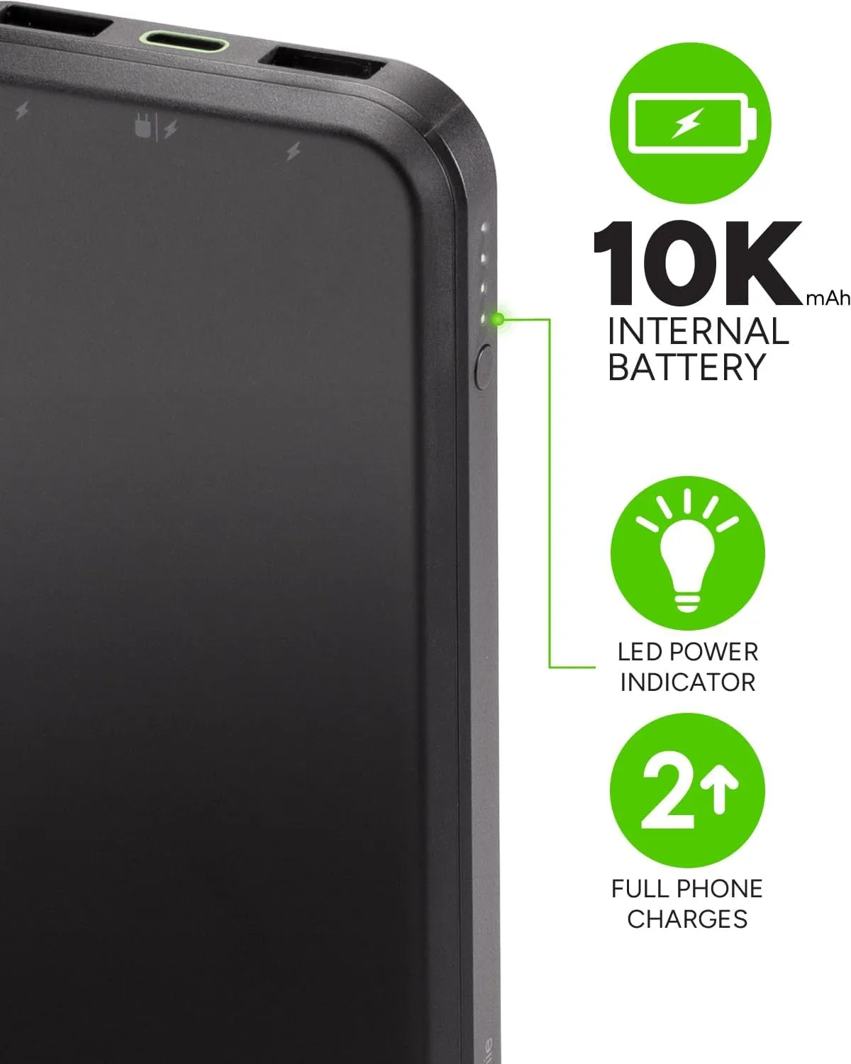 Mophie powerstation prime10 - Portable Power Bank with 10,000mAh Internal Battery, 18W USB-C PD Fast Charging, Charge 3 Devices Simultaneously, LED Power Indicator - Dog Paws