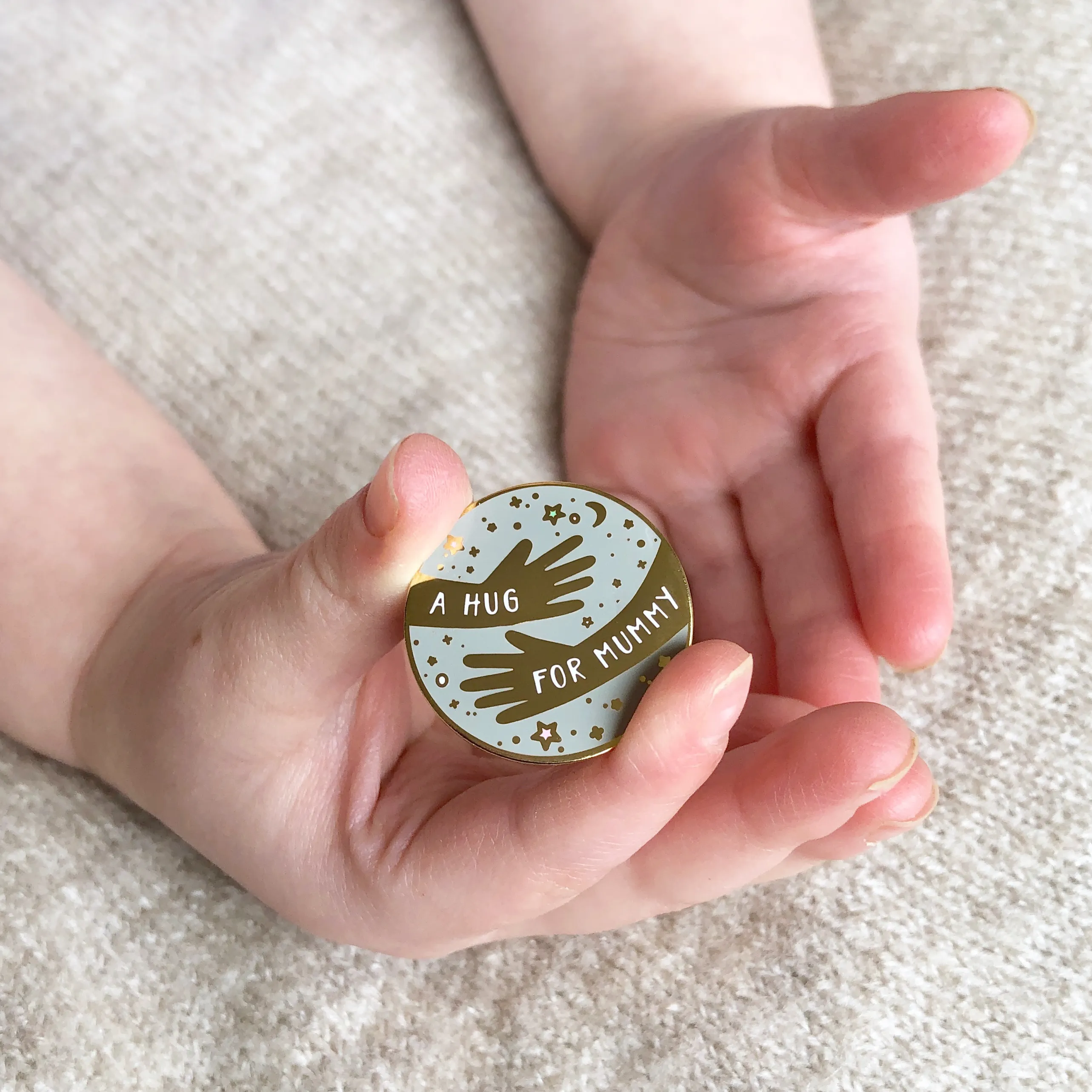 Mother's Day 'A Hug For Mummy' Pin Badge Card