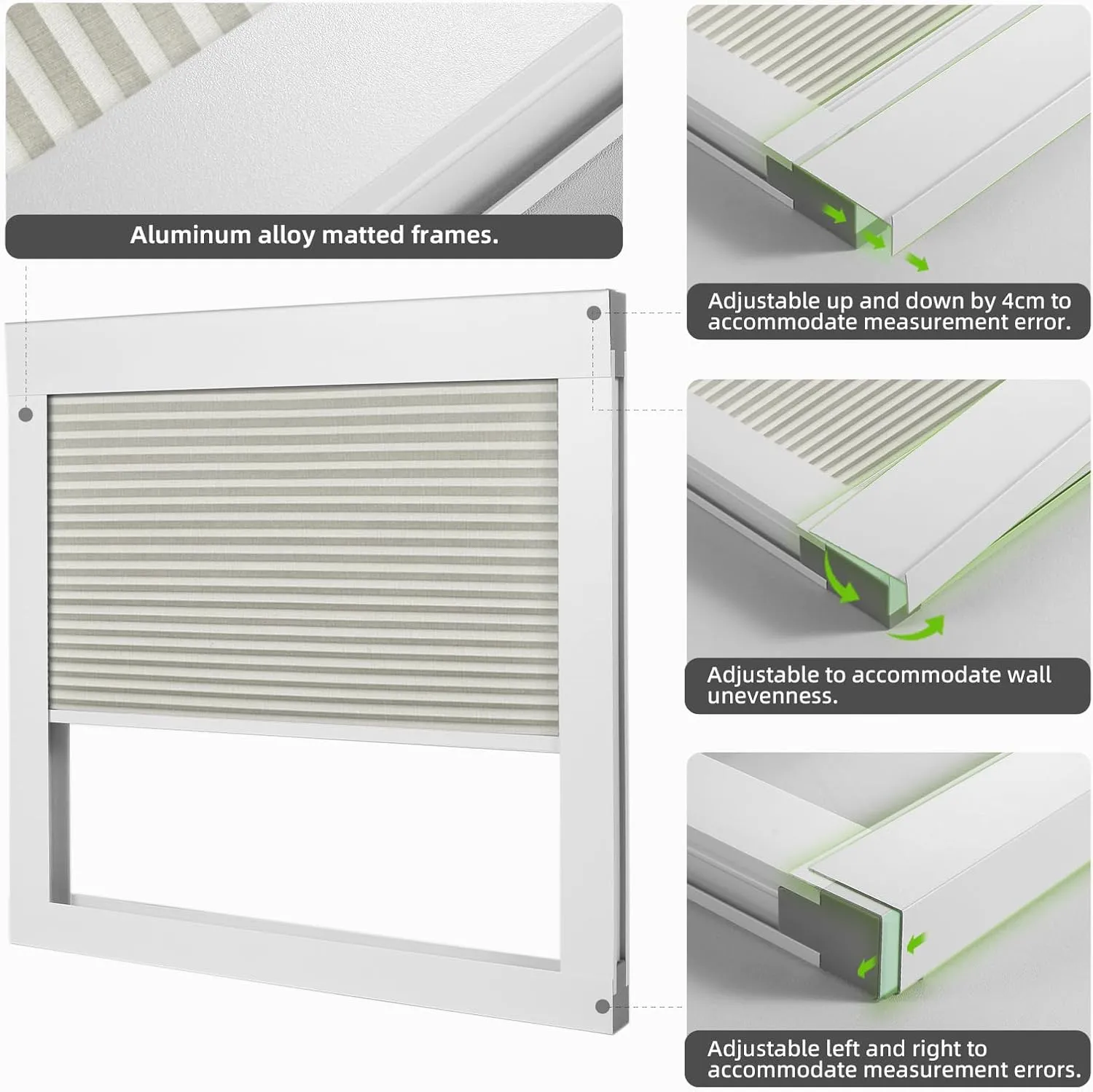 Motorized Skylight Shades Cellular Honeycomb Electric Blinds with Solar Panel Cordless Rechargeable Shades with Remote for Roof Inclined Plane Room Custom Size (BO Printed Cream White)