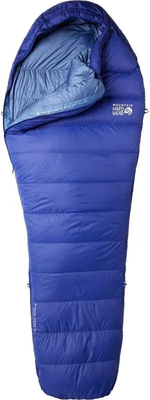 Mountain Hardwear Bishop Pass Sleeping Bag: 15F Down - Women's, Blue Print, Reg/Right Zip