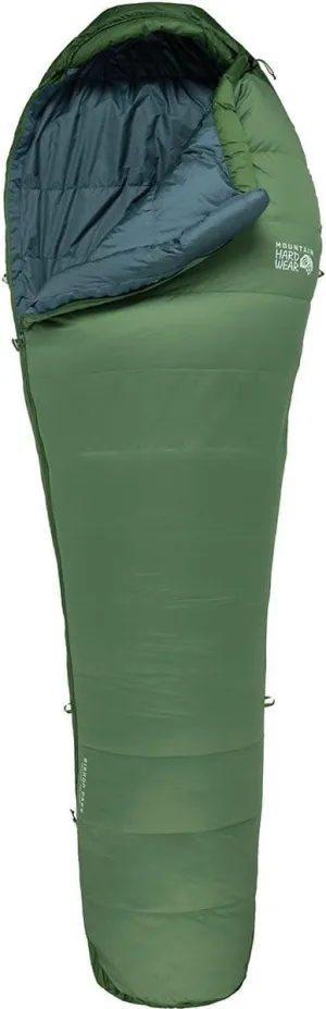 Mountain Hardwear Bishop Pass Sleeping Bag: 30F Down, Fernwood, Long/Left Zip