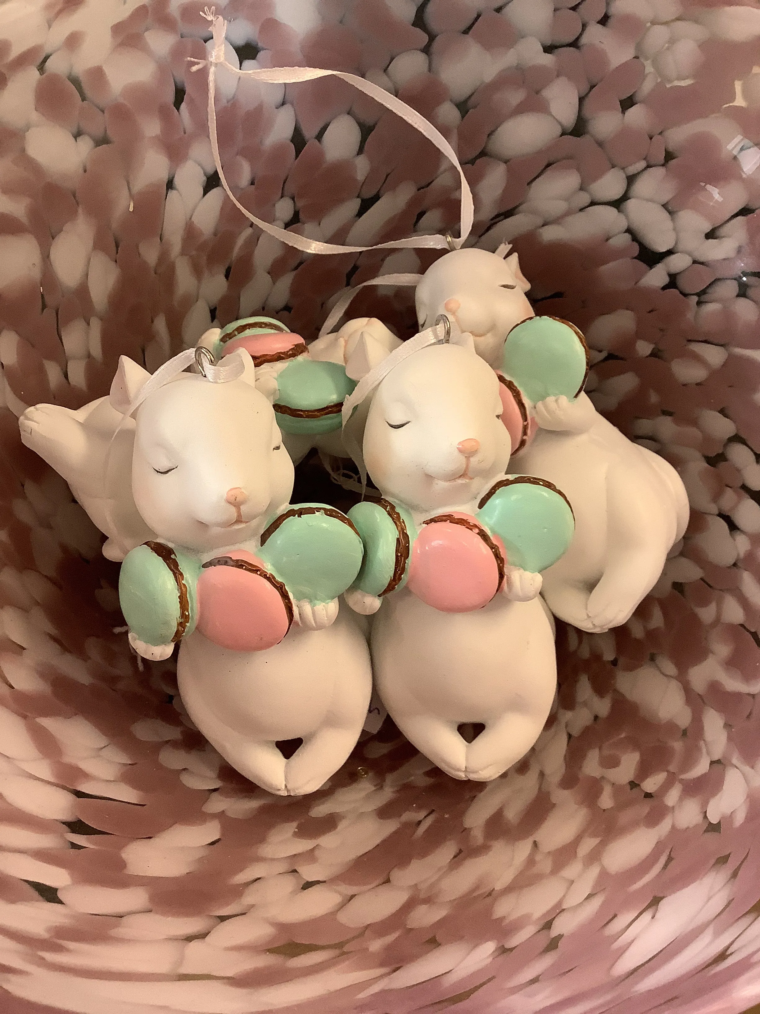 Mouse with Macaron Hanging Ornament