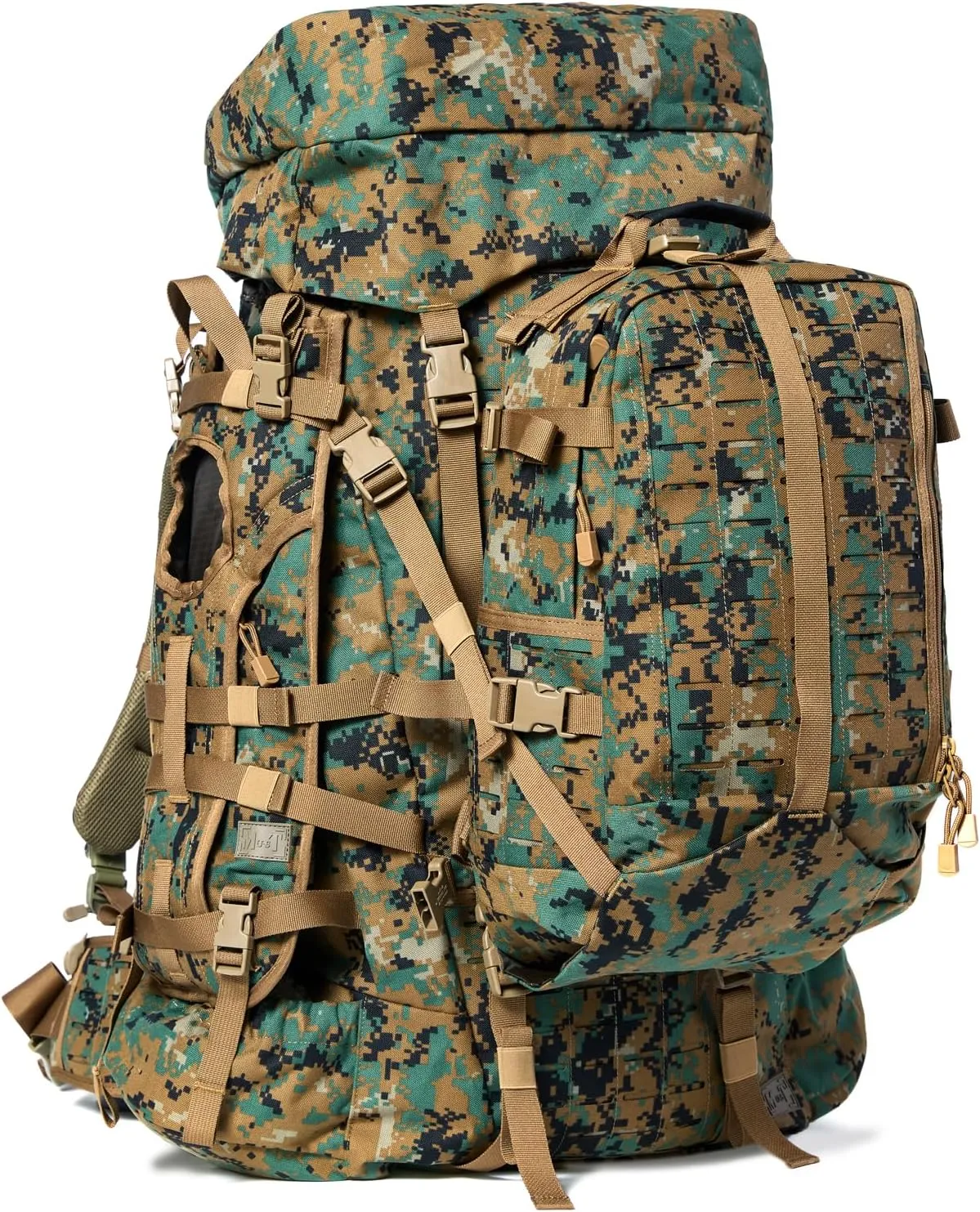 MT Military Army Large Rucksack with Detacheable Assault Backpack Hydration Pack Shoulder Straps and Waist Belt Metal Frame