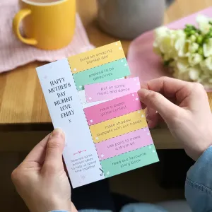 Mum And Me Activity Ideas Mother's Day Coupon Card