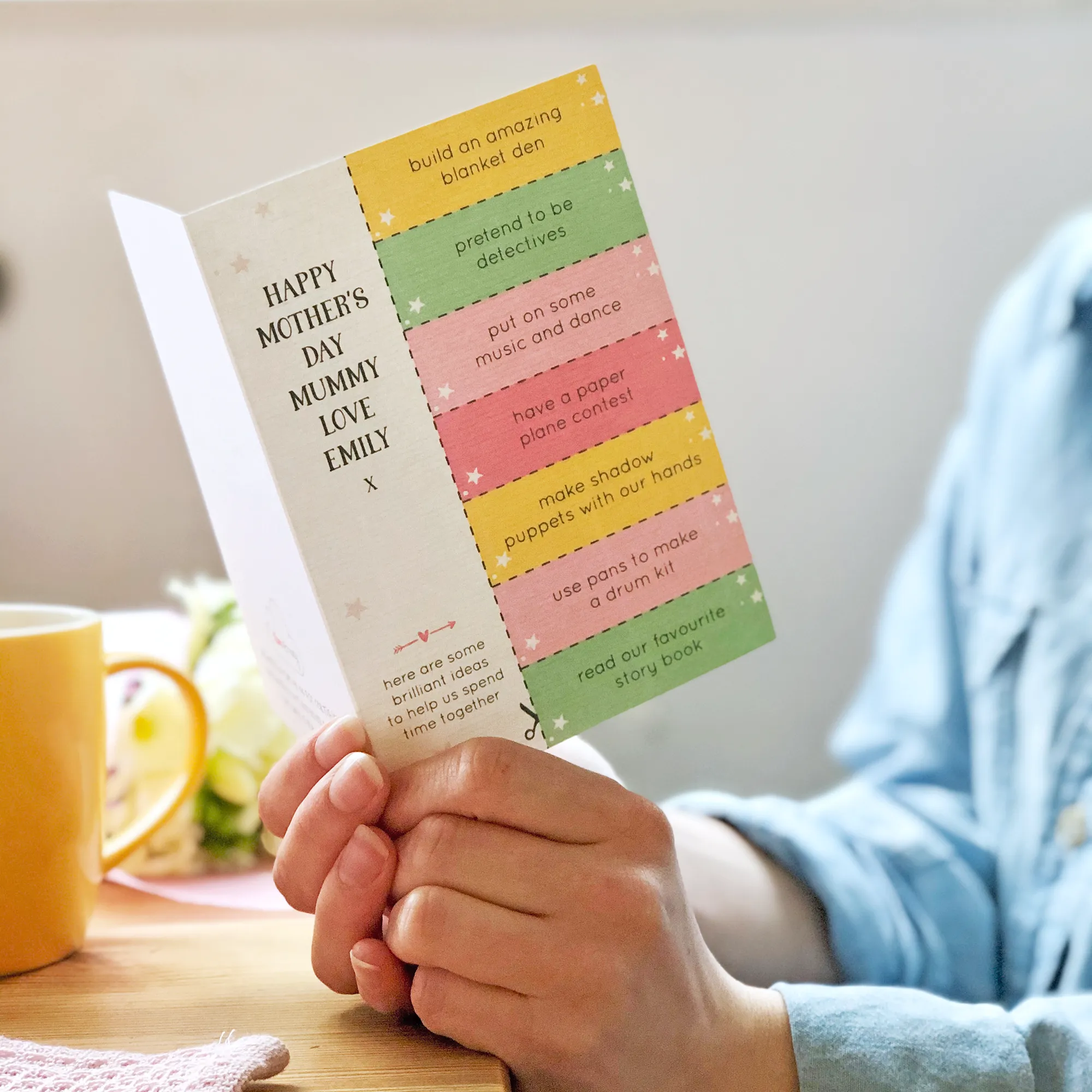 Mum And Me Activity Ideas Mother's Day Coupon Card