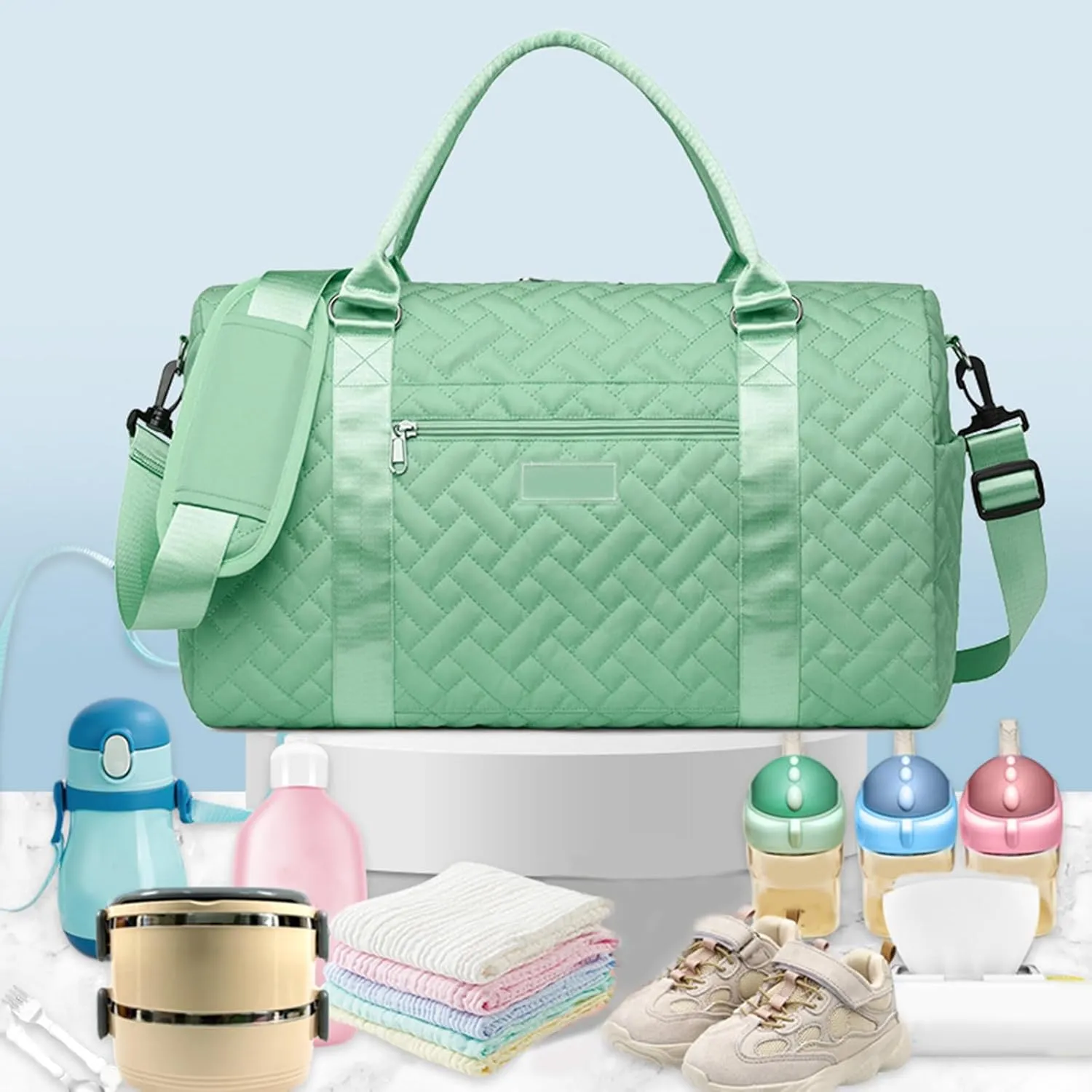 Mummy Bag Fitness Bag Travel Bag Luggage Bag Large Capacity Training Bag