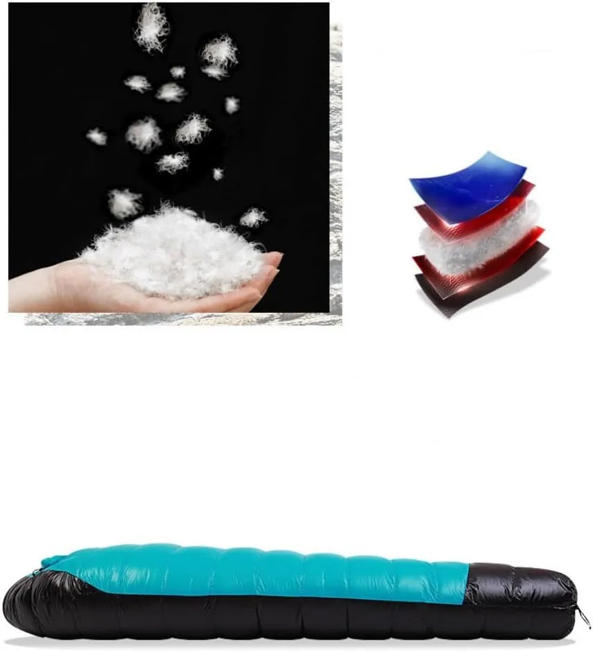 Mummy Down Sleeping Bag Temperatures Range from -40F Degree to 68F Degree Goose Down Sleeing Bag Outdoor Activity