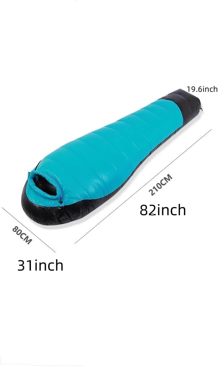 Mummy Down Sleeping Bag Temperatures Range from -40F Degree to 68F Degree Goose Down Sleeing Bag Outdoor Activity