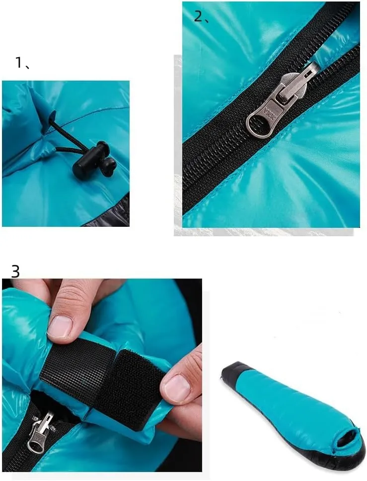 Mummy Down Sleeping Bag Temperatures Range from -40F Degree to 68F Degree Goose Down Sleeing Bag Outdoor Activity