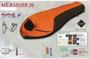 Mummy Sleeping Bag: High Peak Mt. Rainier WATERPROOF ~ TWENTY Degree F.  20 Degree F.