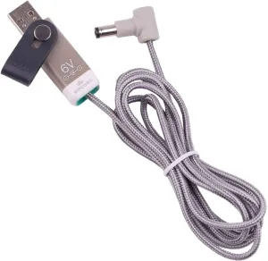 myVolts Ripcord USB to 6V DC Power Cable Compatible with Hairmax Ultima 9 Laser Comb
