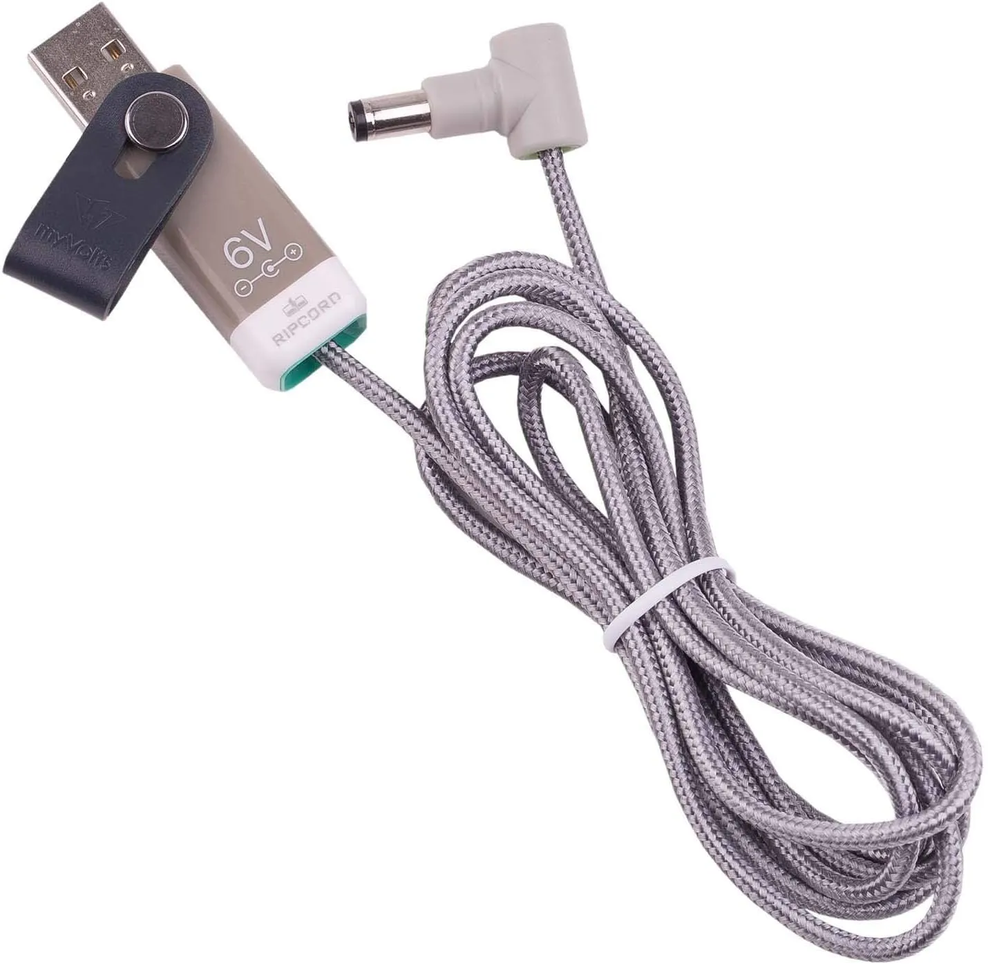 myVolts Ripcord USB to 6V DC Power Cable Compatible with Hairmax Ultima 9 Laser Comb