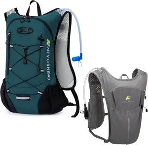 N NEVO RHINO Running Hydration Vest with 2L Water Bladder, Running Vest with 1.5L Water Bladder, Hydration Water Vest for Hiking, Trail Running, Marathons, Cycling