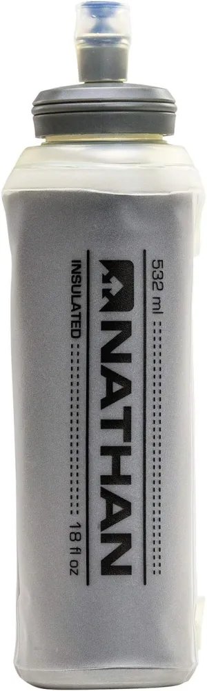 Nathan Insulated Soft Flask. 18oz Hydration Bottle for Running, Hiking and more. Fits in all Nathan Vests