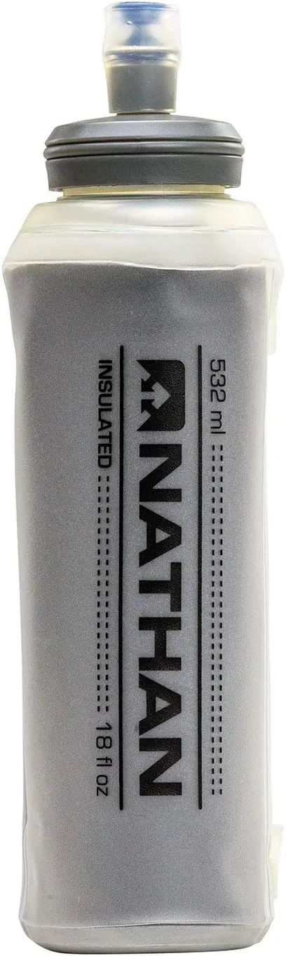 Nathan Insulated Soft Flask. 18oz Hydration Bottle for Running, Hiking and more. Fits in all Nathan Vests