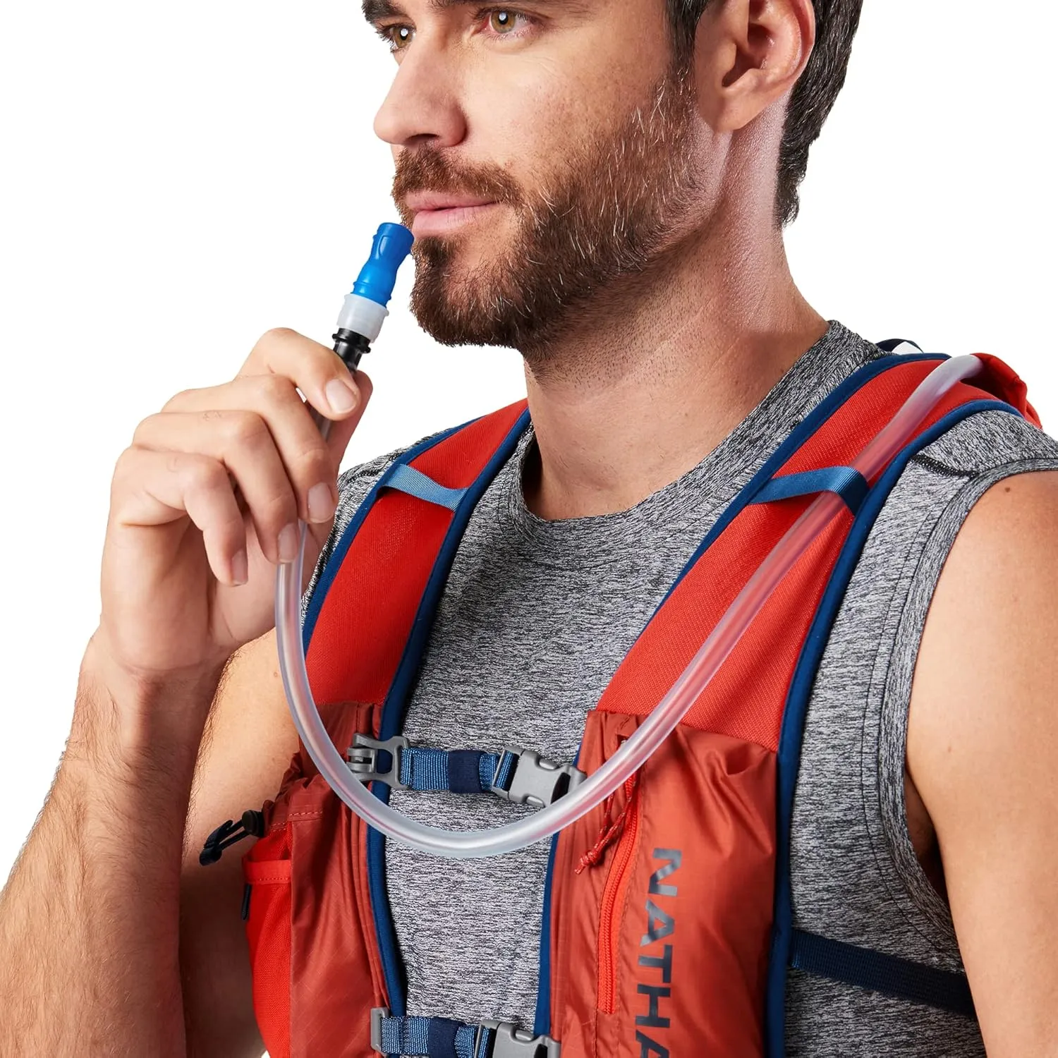 Nathan QuickStart 2.0 Hydration Pack with Hydration Bladder 4L, for Running Vest, Hiking, Walking, Marathon, Obstical Course Run, Race