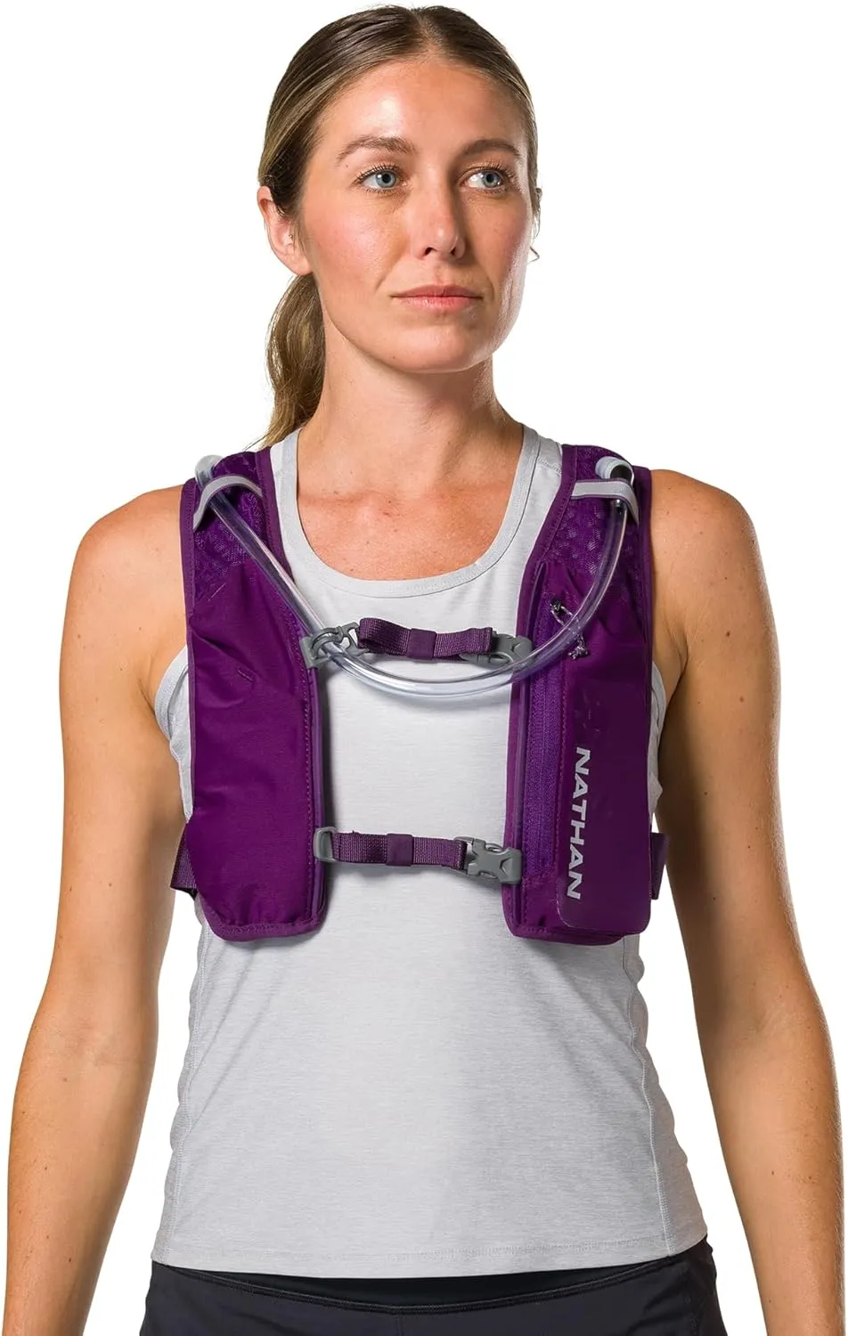 Nathan QuickStart 2.0 Hydration Pack with Hydration Bladder 4L, for Running Vest, Hiking, Walking, Marathon, Obstical Course Run, Race