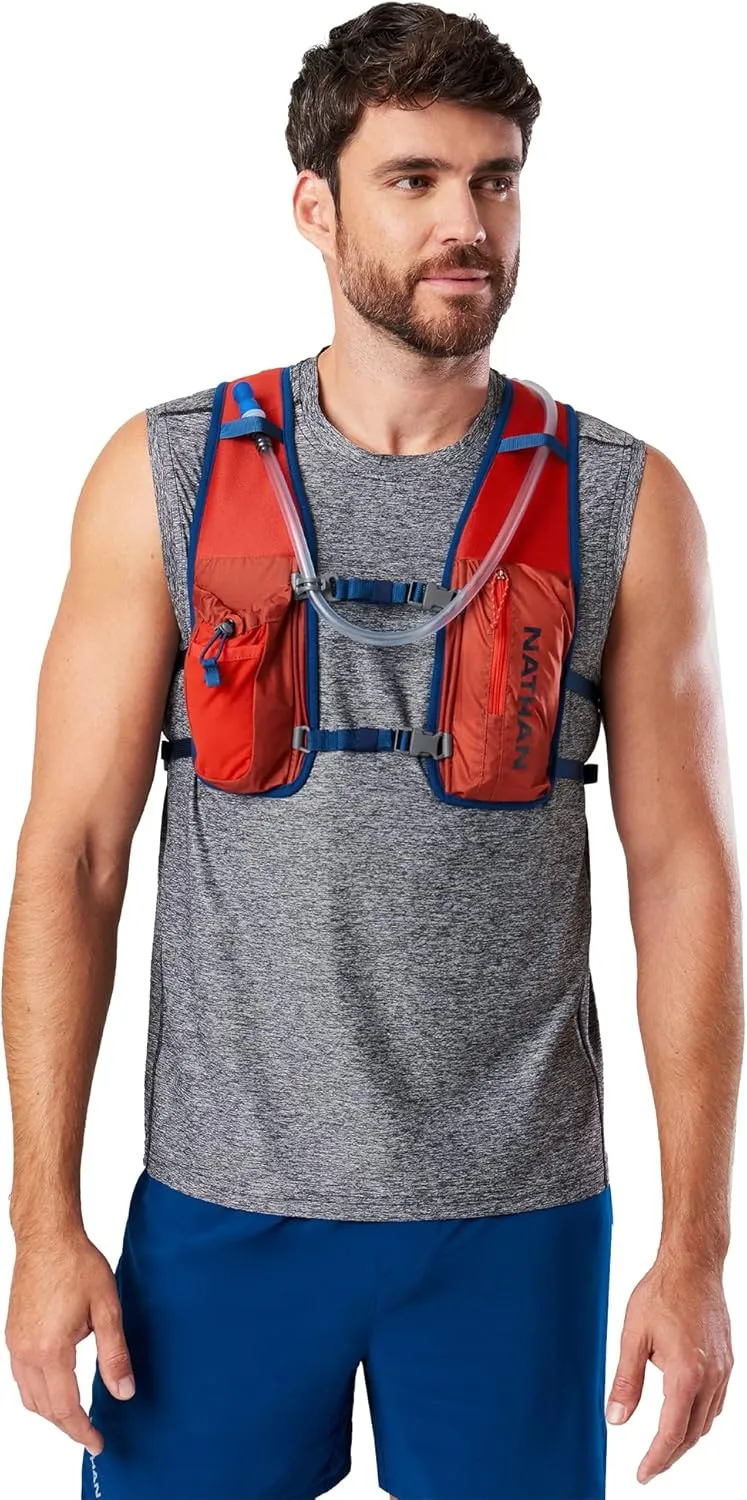 Nathan QuickStart 2.0 Hydration Pack with Hydration Bladder 4L, for Running Vest, Hiking, Walking, Marathon, Obstical Course Run, Race