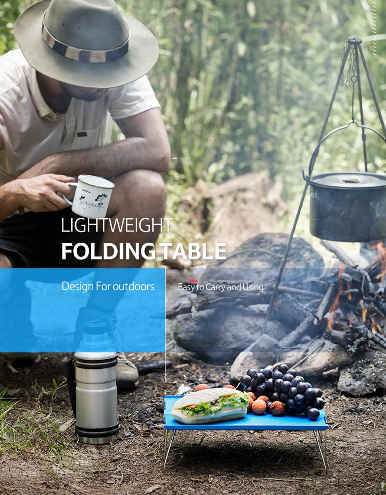 Naturehike Aluminum Alloy Folding Table NH17Z001-L