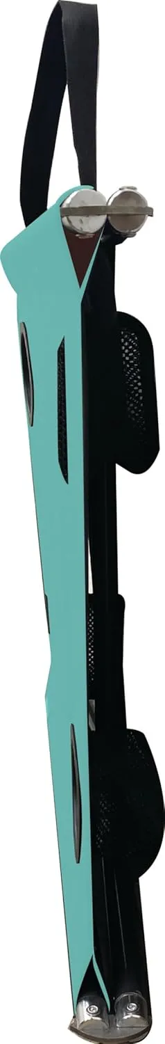 Neso Portable Beach Table with Cup Holders, Cell Phone Pockets, Lightweight for Picnics and Parks (Seafoam)