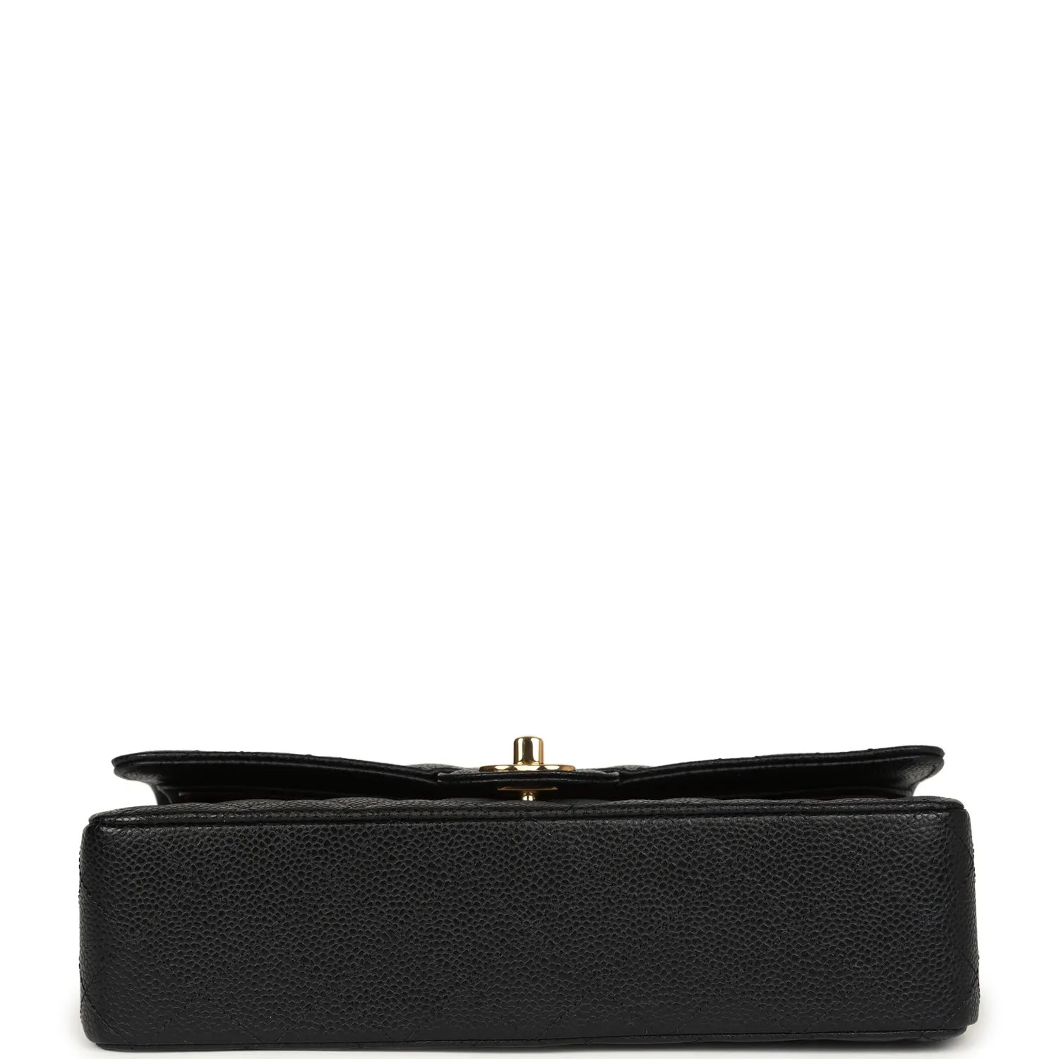 New Chanel Medium Classic Double Flap Black Caviar Gold Hardware