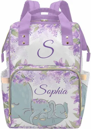 Newcos Personalized Mommy Nursing Daypack with Large Capacity, Custom Name Nappy Bags with Multi Pocket & Large Capacity for Outside Daily Use