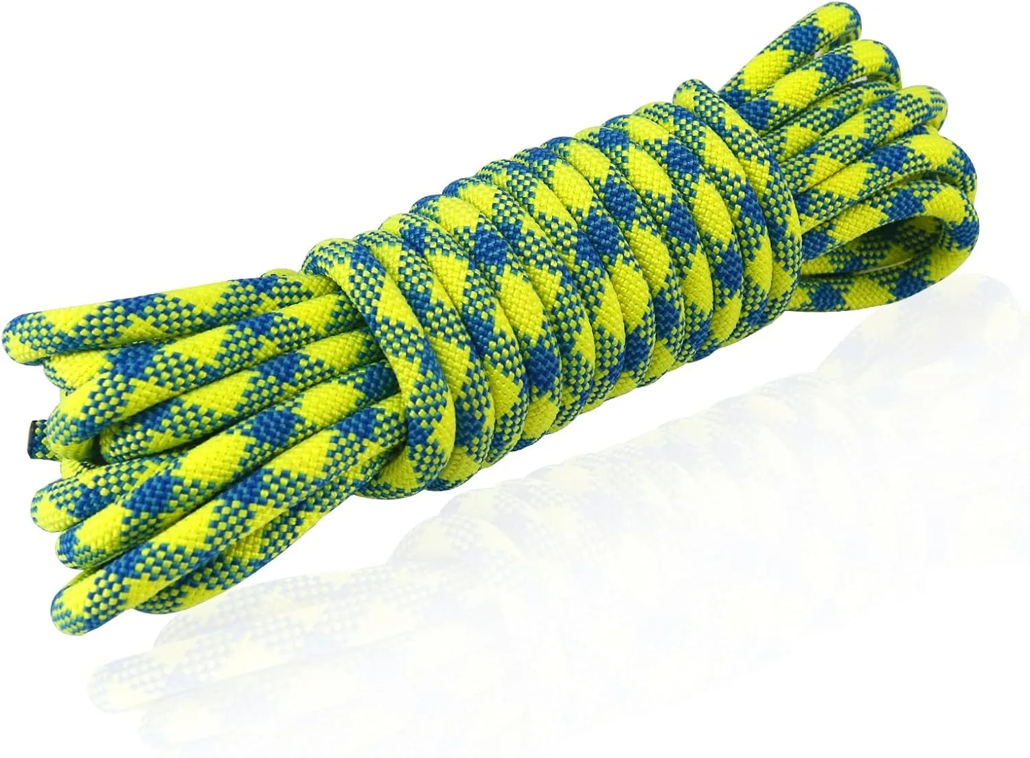 NewDoar 10.5mm(3/8in) Dynamic Rope,24KN(5399 lb) Robust Nylon Kernmantle Rope,3 Sizes Multipurpose Rope for Outdoor Mountaineering Rock Climbing Rescue(33ft/10M)