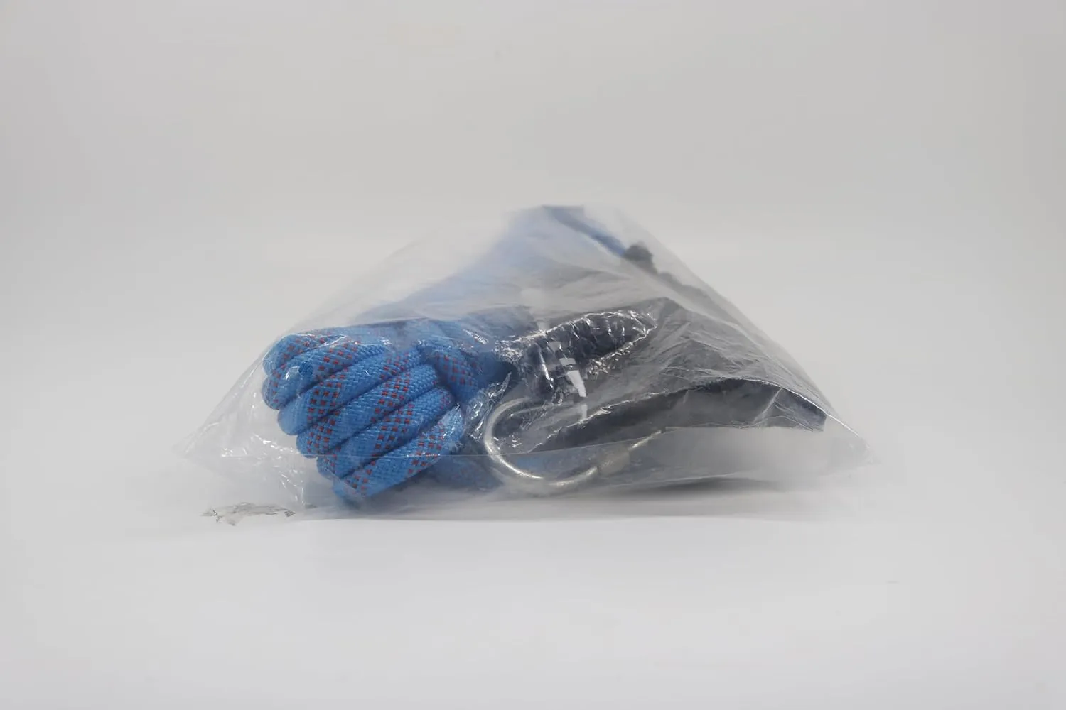NewDoar Climbing Rope 8(5/16in),10mm (3/8in), High Strength Accessory Cord Rope with 2 Steel Hooks, for Outdoor Rescue Rappelling Rope Down Cliffs ledges Safety Escape Tow Strap Equipment(Blue)