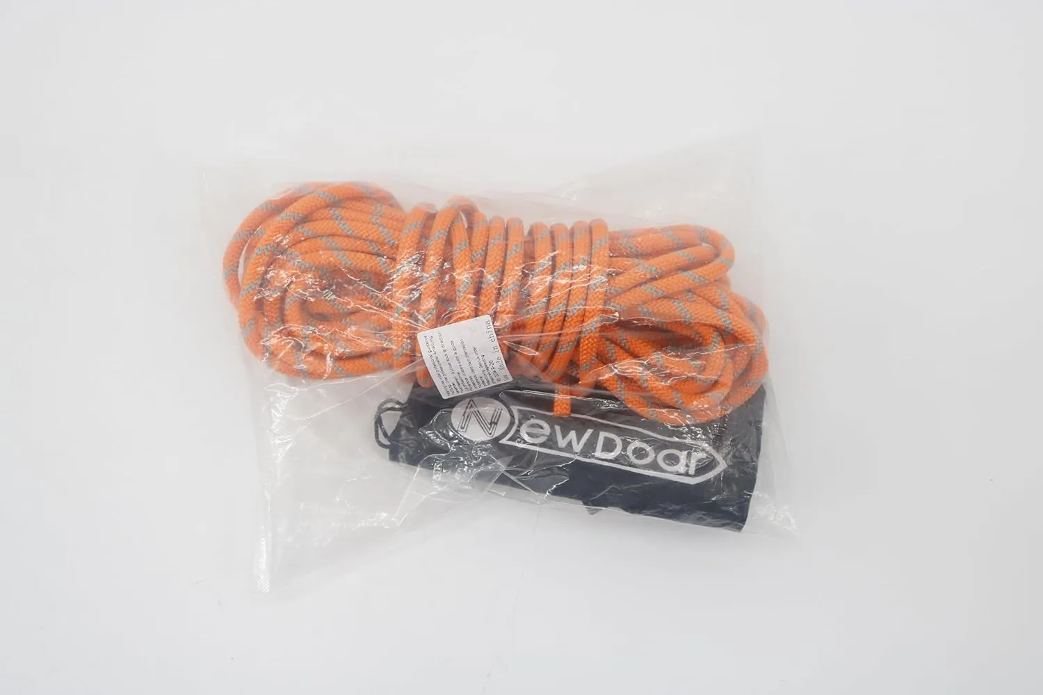NewDoar Static Climbing Rope 8mm Accessory Cord Rope,for Arborist Tree, Mountaineering, Sailboat Rope,Dock Lines,Hauling Dragginge(Orange 8mm,50FT)
