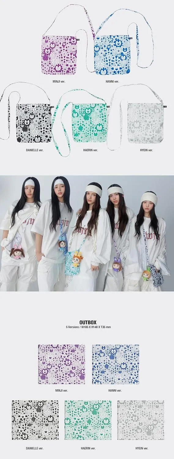 NewJeans Supernatural NJ X MURAKAMI Japan Double Single Album with Tracking Sealed New Jeans (Cross Bag Hanni Version)