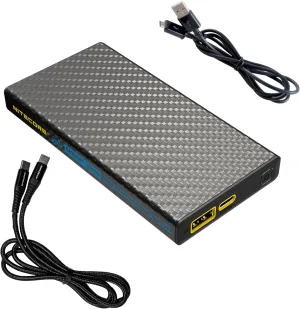 Nitecore Summit 10000 Power Bank, 10000mAh Low Temperature Fast Charging USB-C QC PD, Compatible with iPhone, iPad, Galaxy, Smartphones and Notepads