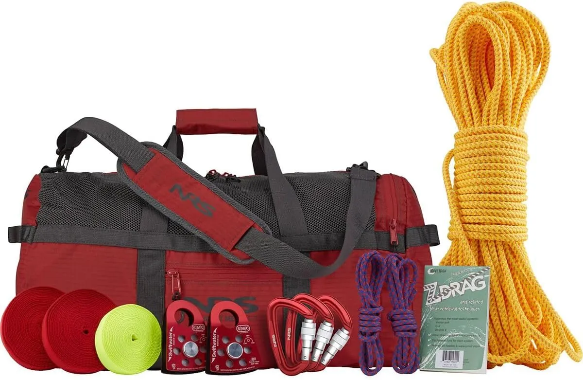 NRS Z-Drag Kit, Red, 1/2in HTP Static Rope Kit
