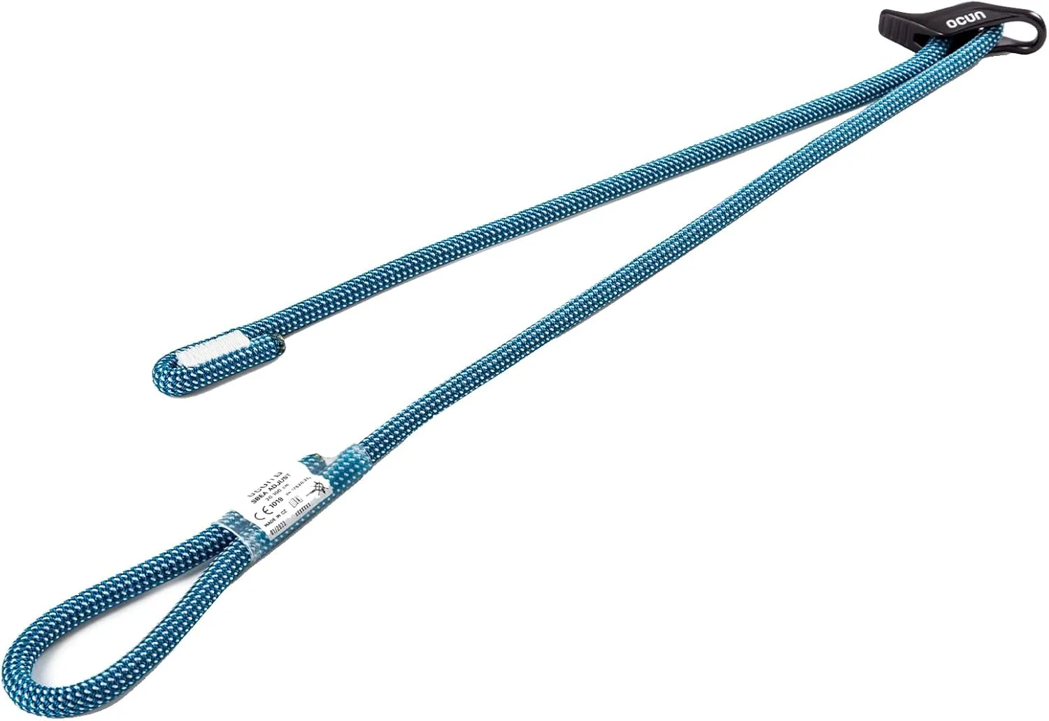 Ocun SBEA Adjust, Self-Belay Energy Absorption Adjustable Lanyard for Self-Belay Rock Climbing (20-100 cm)