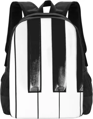 Old Piano Keys Cool Fun Lightweight Packable Backpack Travel Casual Hiking Daypack Foldable Backpack For Men Women
