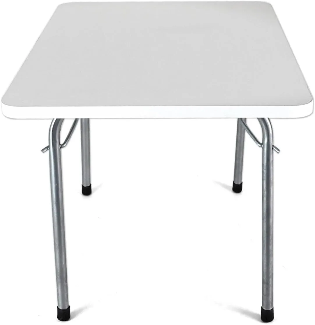 OMAC Folding Table Portable White Indoor Outdoor BBQ Picnic Party White Camp Table