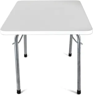 OMAC Folding Table Portable White Indoor Outdoor BBQ Picnic Party White Camp Table
