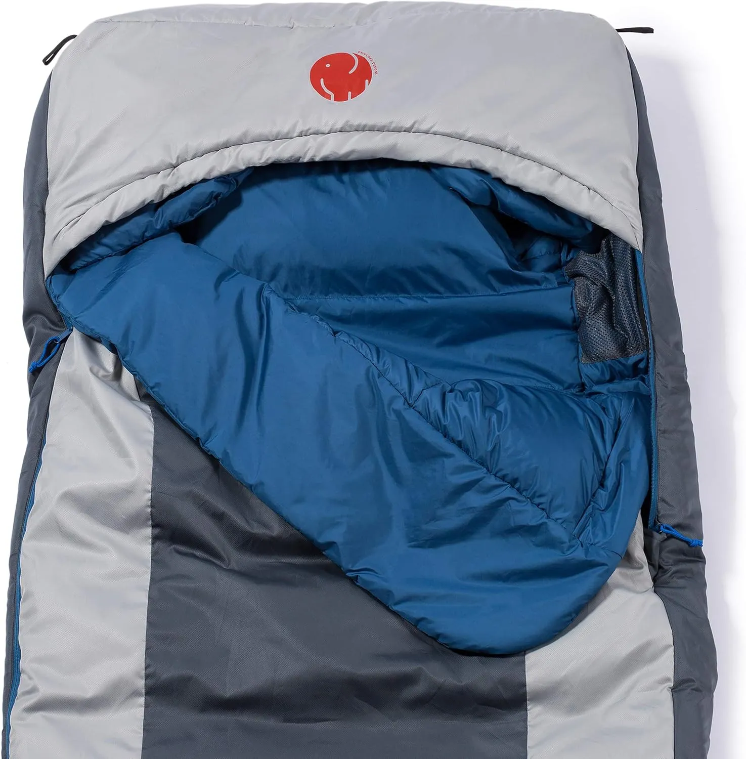 OmniCore Designs Multi Down Hooded Rectangular Sleeping Bag (-10F to 30F) with 4pt. Compression Stuff Sack
