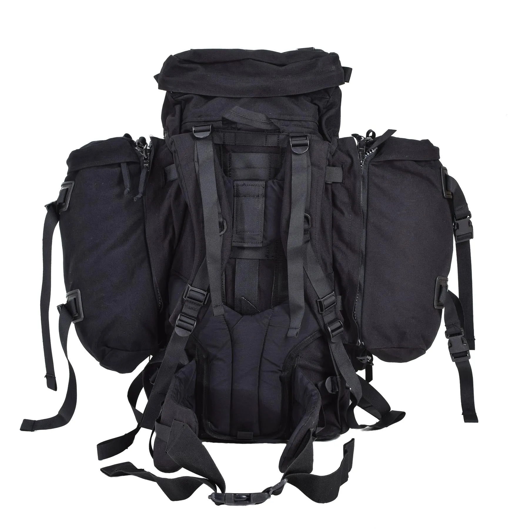 Original Dutch military large backpack camping hiking daypack 40 20 liters black