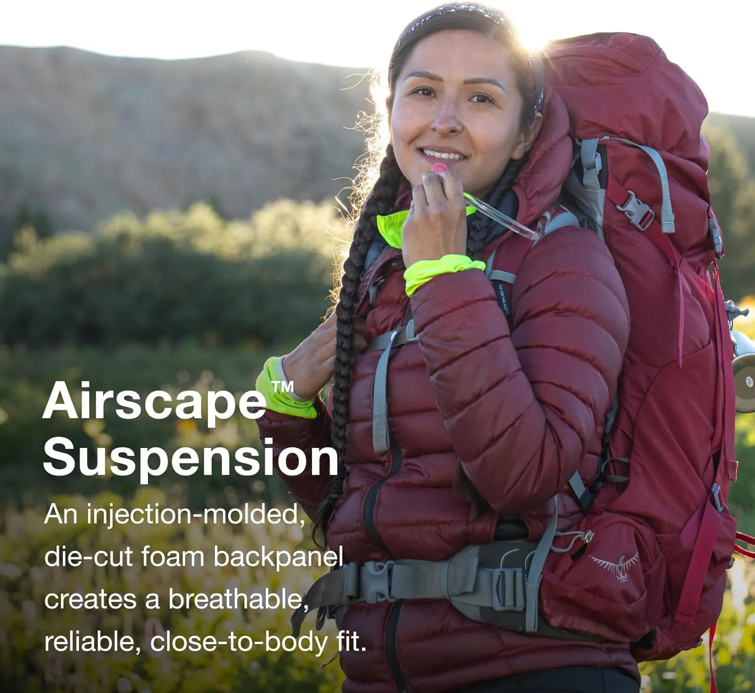 Osprey Ariel 65L Women's Backpacking Backpack, Koseret Green, WXS/S