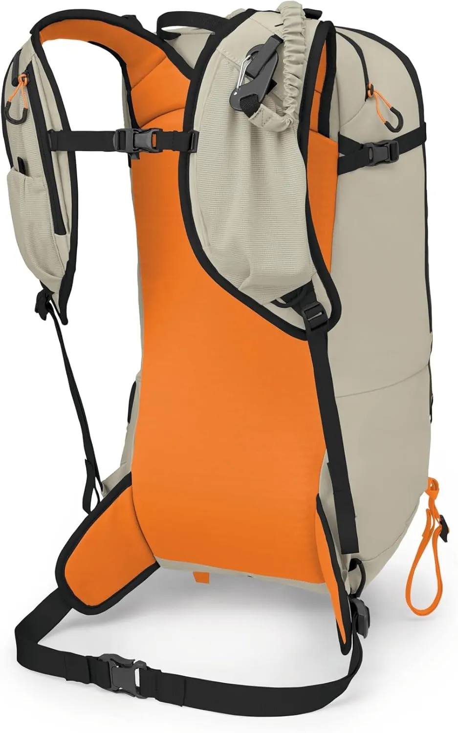 Osprey Firn 18L Ski and Snowboard Backpack, Sandy Grey/Tequila Orange, Medium/Large