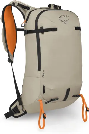 Osprey Firn 18L Ski and Snowboard Backpack, Sandy Grey/Tequila Orange, Medium/Large