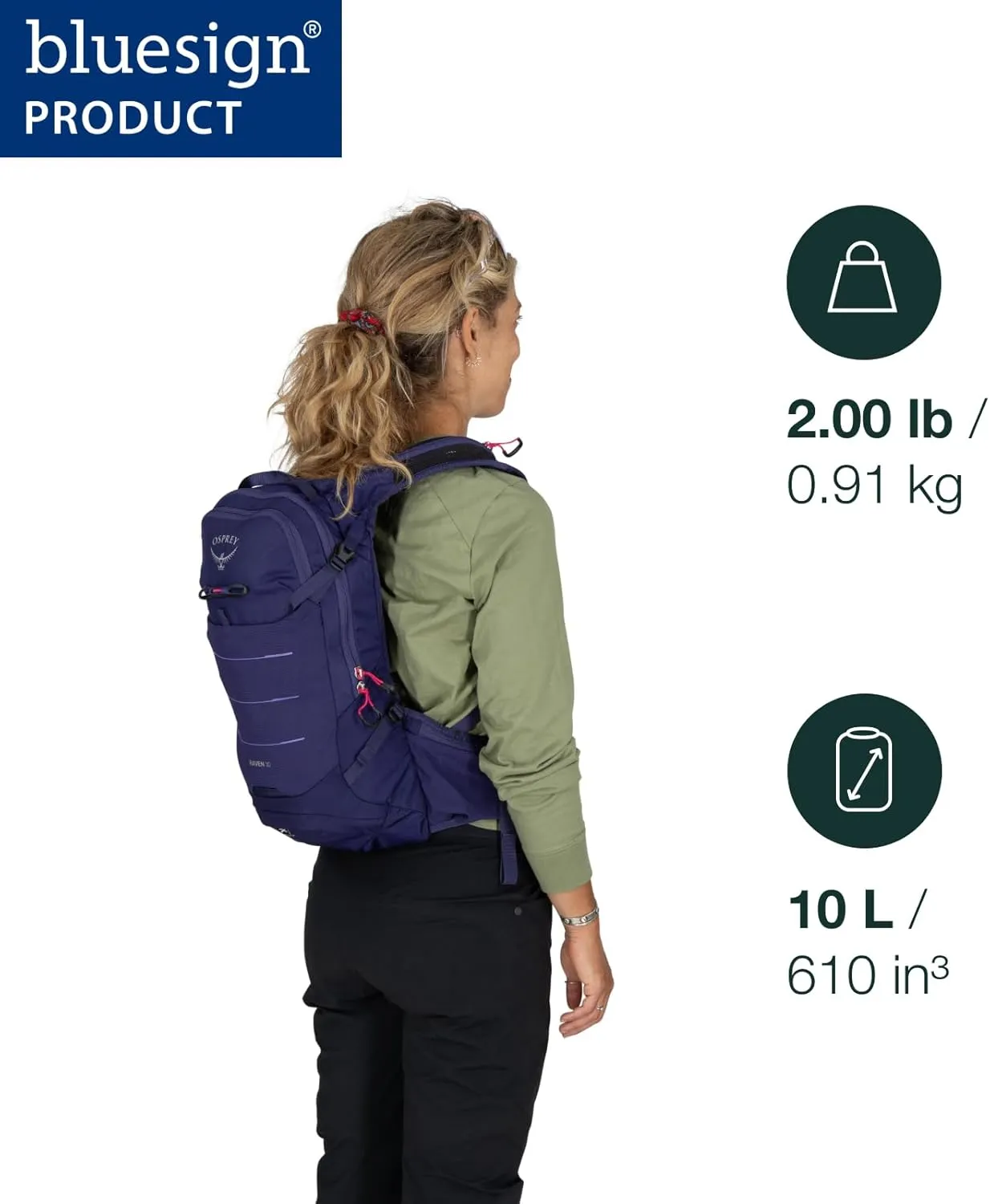 Osprey Raven 10L Women's Mountain Biking Backpack with Hydraulics Reservoir