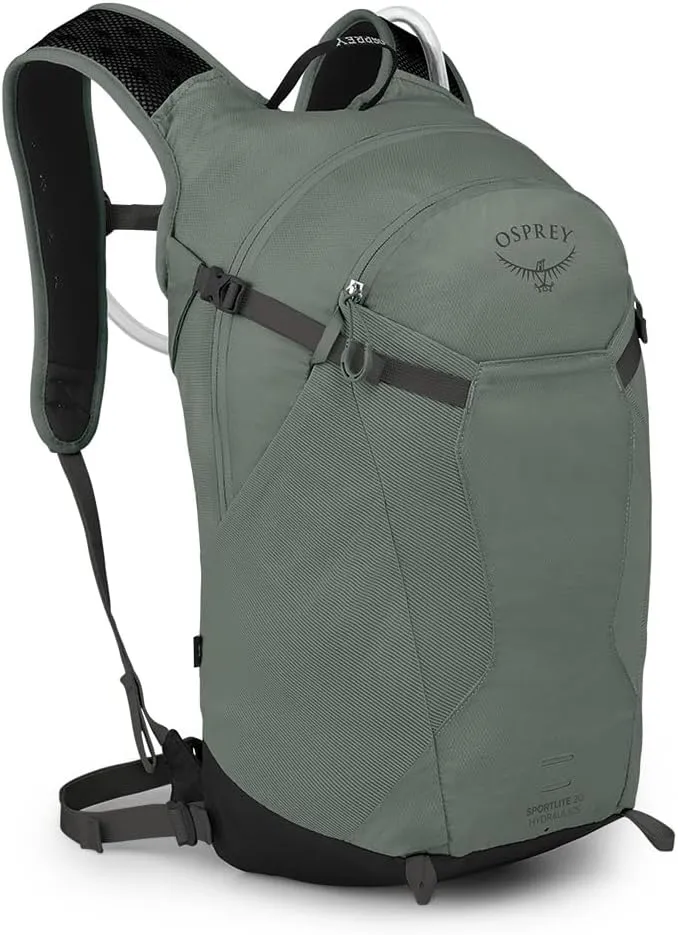 Osprey Sportlite 20L Unisex Hiking Backpack with Hydraulics Reservoir, Pine Leaf Green