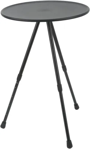 OUKENS Camping Table, 14.6 in Folding Camping Round Table Aluminum Alloy Liftable Portable Picnic Ultralight Camping Table with Carry Case for Self Driving RV Equipment Supplies(Matte Black)