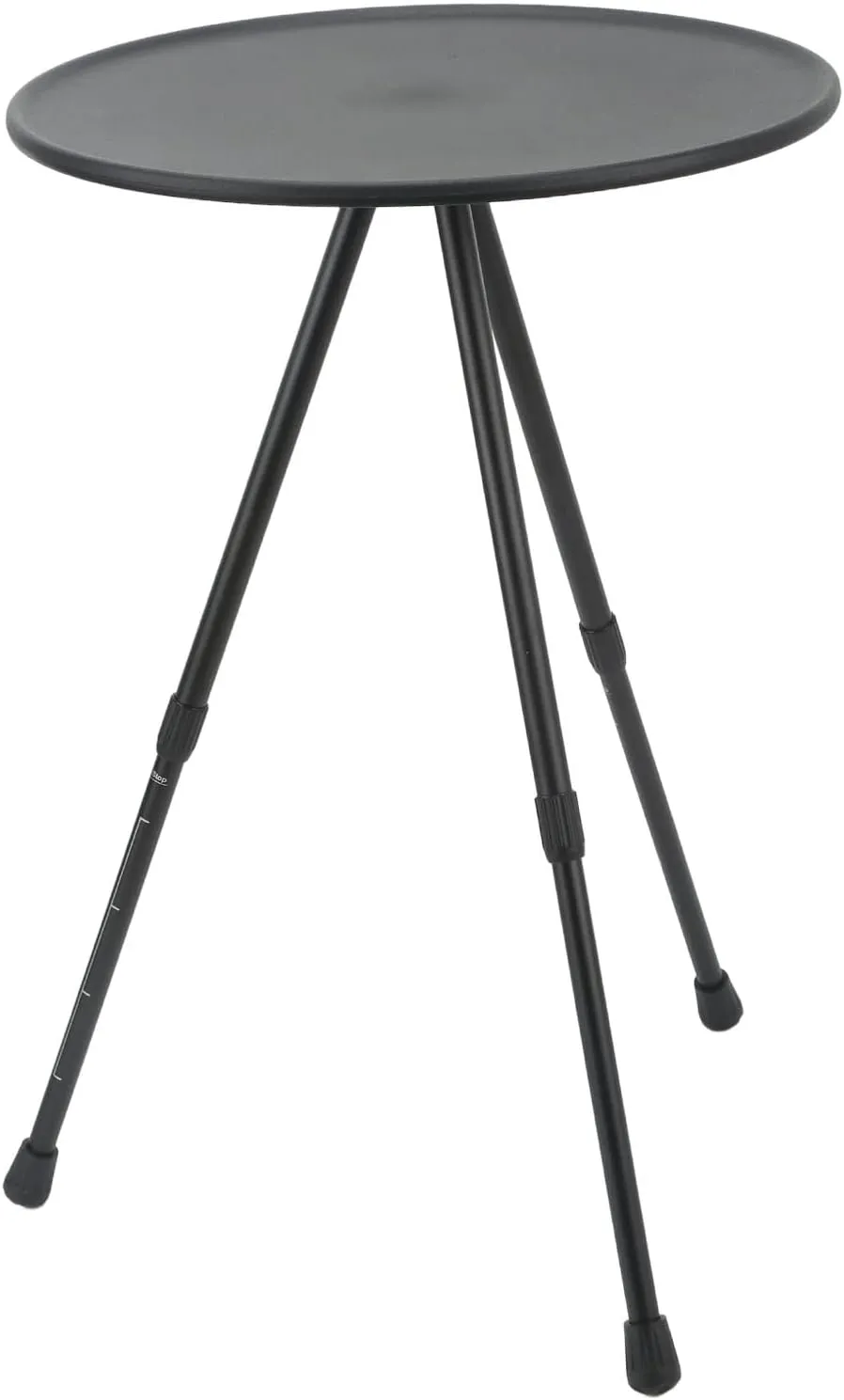 OUKENS Camping Table, 14.6 in Folding Camping Round Table Aluminum Alloy Liftable Portable Picnic Ultralight Camping Table with Carry Case for Self Driving RV Equipment Supplies(Matte Black)